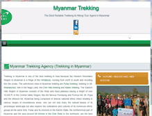 Tablet Screenshot of myanmartrekking.com